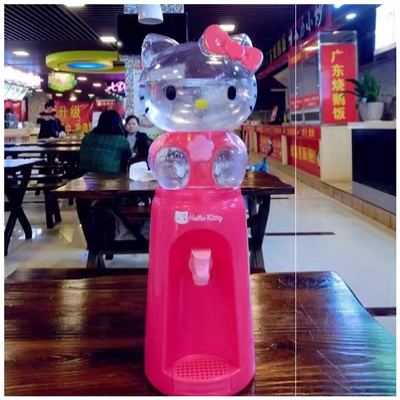 Máy lọc nước mini có cùng hoạt hình Máy lọc nước chai nhỏ lạnh và nóng để bàn nhỏ nước khoáng cộng với - Nước quả