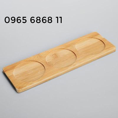 Khay gỗ tre hình chữ nhật phong cách Nhật Bản khay gỗ cho nhà hàng khách sạn cửa hàng ăn uống