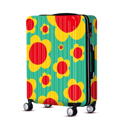 Chubby gấu Xuanya phong cách in vali hành lý 20 inch mật khẩu nội trú hộp phổ bánh xe chống trầy xước trường hợp thủy triều - Va li