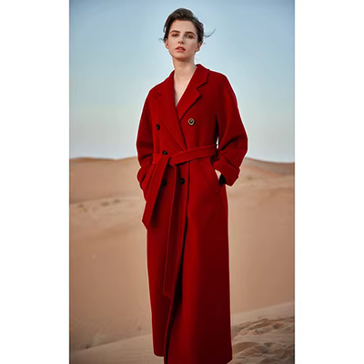 Áo khoác len nữ size dài giữa mùa xuân thời trang 2020 Nữ em béo và áo len mỏng mm phù hợp với tất cả - Trung bình và dài Coat