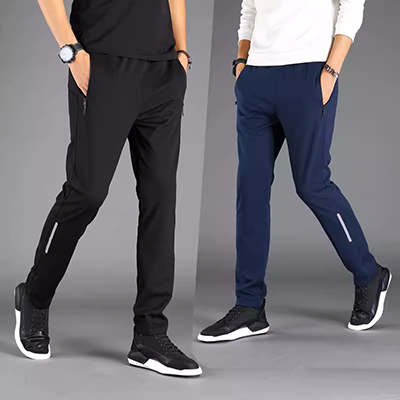 Mùa xuân và mùa hè quần thể thao nam giản dị 2020 quần mới phù hợp với quần harem xu hướng quần nam - 3/4 Jeans