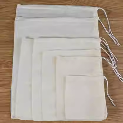 Giặt túi lưới vải lọc túi vải trắng vải ăn được rượu vải bông vải 2019 bánh bao nhồi nước ép - Vải vải tự làm