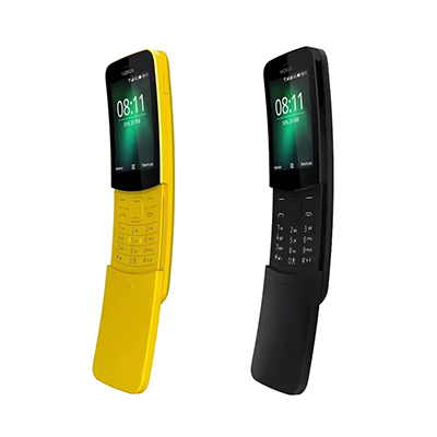 Điện thoại di động Nokia / Nokia 8110 4G chính hãng Unicom 4G máy cũ ông dài nút trượt cổ điển WIFI hotspot máy cũ sinh viên trẻ em mạng lưới điện thoại dự phòng chuối đỏ - Điện thoại di động