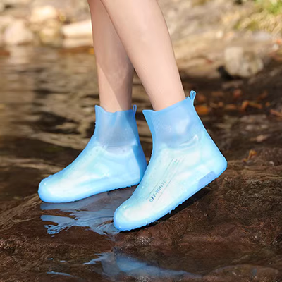Giày đi mưa mùa đông của nam giới cộng với nhung nhẹ ủng nước không thấm nước kích thước lớn cao su overshoes thời trang giày ngắn không trơn trượt giày đi mưa - Rainshoes