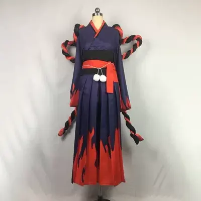 Cho thuê trang phục cosplay gấu phương bắc Netease Onmyoji sr Ghost làm cho trắng Ghost làm cos đen suit Kimono nam - Cosplay