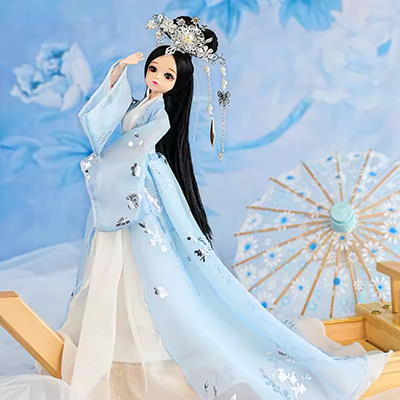 Bộ đồ chơi trẻ em loli dễ thương kiểu Trung Quốc bé barbie công chúa quá khổ cổ đại tưởng tượng kích thước lớn tinh tế - Búp bê / Phụ kiện
