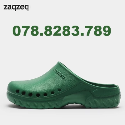 Zaqzeq/Tanhe vận hành giày vận hành dép đi bộ phòng sạch lỗ hổng lỗ hổng và giày baotou giày baotou giày