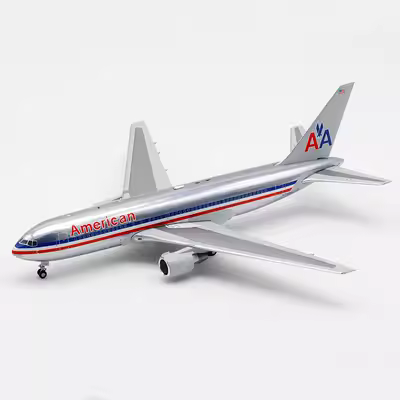 Hợp kim mô hình máy bay 1: 200 cao cấp American Airlines B767-200ER N338AA đánh bóng cao cấp - Chế độ tĩnh