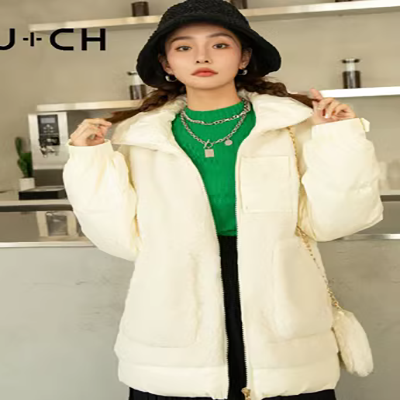Áo khoác nữ mùa đông áo khoác có đệm bông 2019 phiên bản mới của Hàn Quốc thắt lưng dày mặt sáng xuống áo khoác độn nữ trung áo khoác đệm mùa đông - Bông