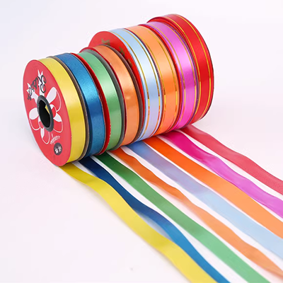 Chuông gió gấp bằng tay ruy băng cuộn lớn Vật liệu tự làm màu trang trí sinh nhật bong bóng cà vạt dây thừng cuộn dây ruy băng nhựa - Công cụ & vật liệu may DIY