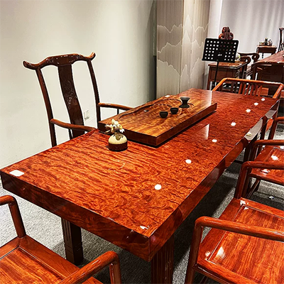 Bàn đơn gỗ lát gỗ bàn trà bàn hội nghị nhà Okan log gỗ hoa hồng gỗ Hồng Tali đồ nội thất - Nội thất văn phòng