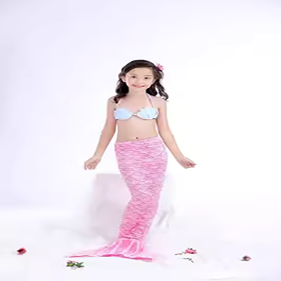 Nàng tiên cá đuôi áo tắm cô gái trang phục cô gái công chúa nàng tiên cá bé mùa xuân nóng trẻ em bộ đồ bơi mùa hè - Đồ bơi trẻ em