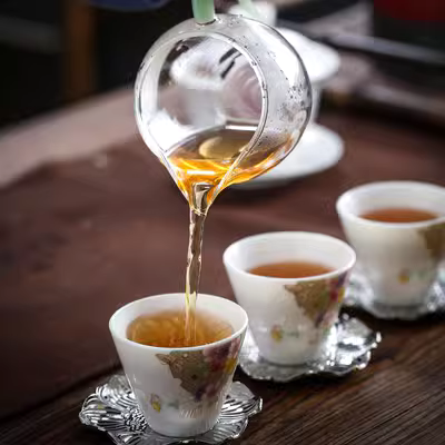 Phong cách Nhật Bản pha trà bộ ấm trà hiện đại gia đình trà kung fu đơn giản tách trà phòng khách tô sứ trắng văn phòng - Trà sứ