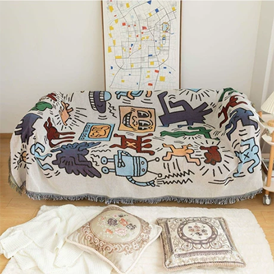 Tấm thảm trang trí phòng khách Bắc Âu nghệ thuật đơn giản treo vải nền vải phòng ngủ bố trí tường trang trí bức tranh treo tranh - Tapestry