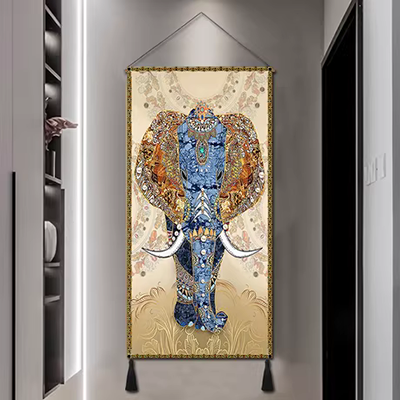 Phong cách mùa hè trang trí thảm trang trí nguồn cung cấp tranh treo nhà Bắc Âu sáng tạo treo vải nền lá vải xuyên biên giới bán nóng - Tapestry