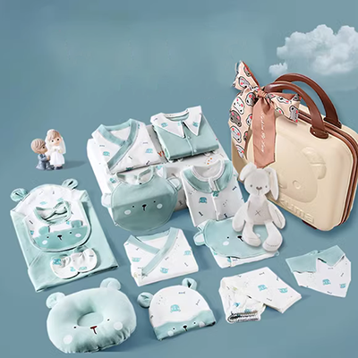 Bộ sưu tập đồ dùng cho bà mẹ và em bé cửa hàng chuyên dụng cotton thân thiện với da cho bé sơ sinh hộp quà tặng mẹ và bé bốn mùa - Bộ quà tặng em bé