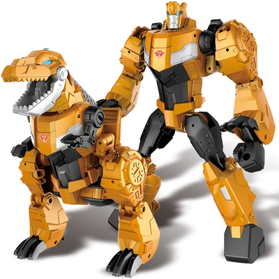 Kim loại cậu bé hình phiên bản robot biến thể xe chiến đồ chơi một bước áo giáp chiến binh nhỏ - Đồ chơi robot / Transformer / Puppet cho trẻ em