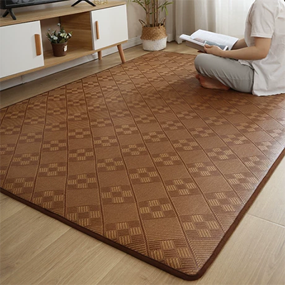 Máy làm thảm trải giường được mã hóa dày có thể giặt được Máy điều hòa nhiệt độ Mềm mại Thảm mùa hè gấp ba mảnh - Thảm mùa hè