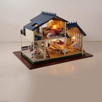 tự làm nhà nhỏ Provence mô hình nhà nhỏ tự làm thủ công biệt thự lắp ráp đồ chơi công chúa người lớn - Chế độ tĩnh