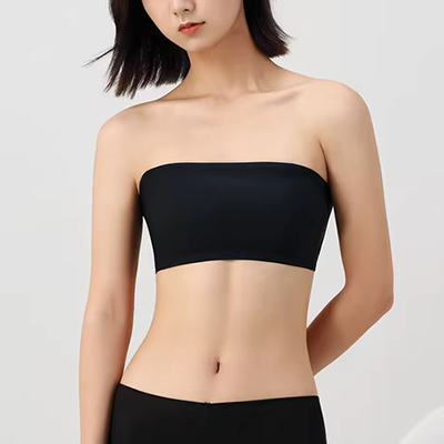 Đồ lót sexy phụ nữ áo ngực nhỏ tập hợp ngực phẳng dày có thể điều chỉnh đỉnh ngực hỗ trợ không có vòng thép bộ áo ngực - Bộ đồ lót