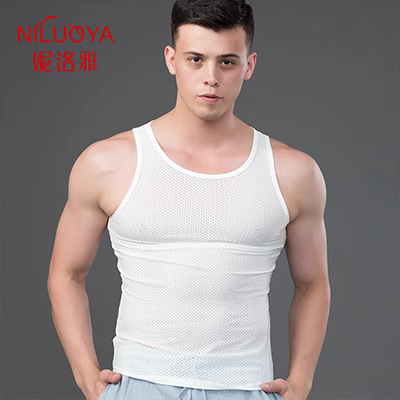 Niluoya (quần áo) áo vest của nam giới băng lụa lưới áo vest nam tự tu luyện thở thể thao giải trí thể thao hoang dã - Áo vest