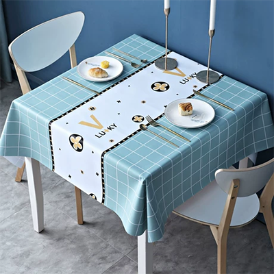 Lẩu dã ngoại thêm dày ngoài trời khăn trải bàn chống thấm bàn vuông tráng miệng in bàn ăn trắng dùng một lần khăn trải bàn - Các món ăn dùng một lần