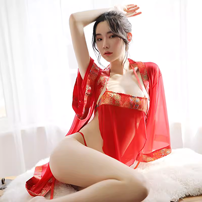 Quần áo ngủ cổ yếm bụng đồ ngủ sexy đồ lót dễ thương loli Nhật Bản Sao sinh viên nóng bỏng phong cách cổ trang Hanfu cô dâu buồng - Bellyband