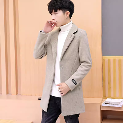 Áo khoác nam 2019 mới cho nam áo dài trung niên Hàn Quốc áo len mỏng thanh lịch đẹp trai áo khoác nam Nizi - Áo len