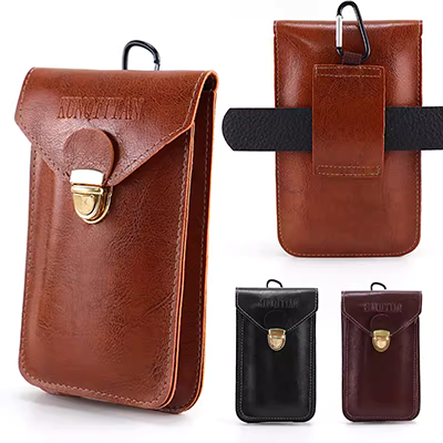 Túi đựng điện thoại di động 5,5-7,5 inch đeo thắt lưng túi thắt lưng của nam giới đa chức năng thời trang giản dị túi mini túi nhỏ triều - Túi điện thoại