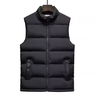 Mùa thu và mùa đông dày áo vest nam ấm áp kích thước lớn đứng cổ áo ghi lê áo ghi lê thủy triều chất béo thời trang giản dị áo khoác nam - Áo thể thao