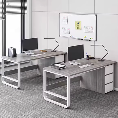 Bàn ghế nhân viên văn phòng FHMY kết hợp bàn làm việc đơn giản, hiện đại, bàn làm việc 4 người - Nội thất văn phòng