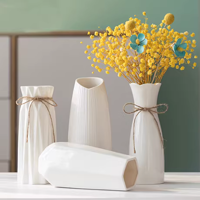 Zen đồ đá bình gốm trang trí phòng khách trang trí phòng thủy canh hoa chậu dụng cụ sáng tạo xanh thì là hoa nhỏ - Vase / Bồn hoa & Kệ